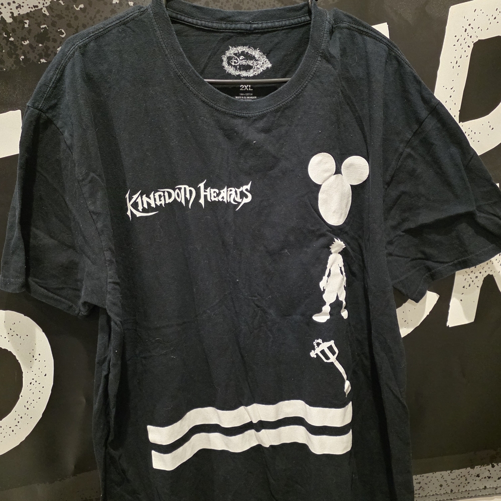 Disney Kingdom Hearts Black and White T-Shirt